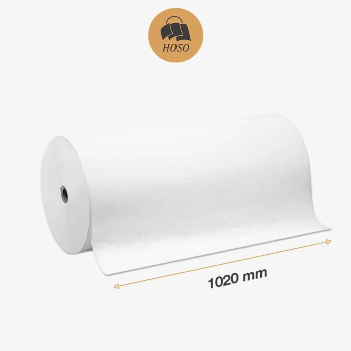 Cuộn giấy kraft trắng khổ 1020 mm