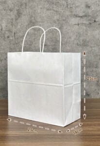 Túi giấy kraft có quai cỡ V10