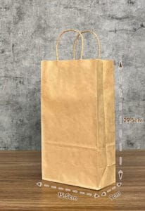 Túi giấy kraft có quai cỡ V2 dài