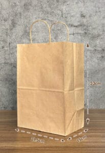 Túi giấy kraft có quai cỡ V6